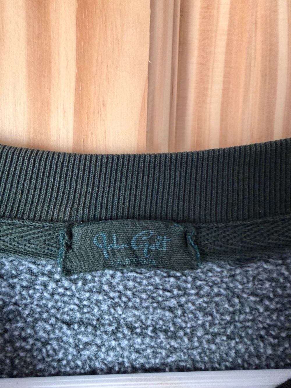 John Galt dark green heavy sweatshirt - Picture 3 of 3